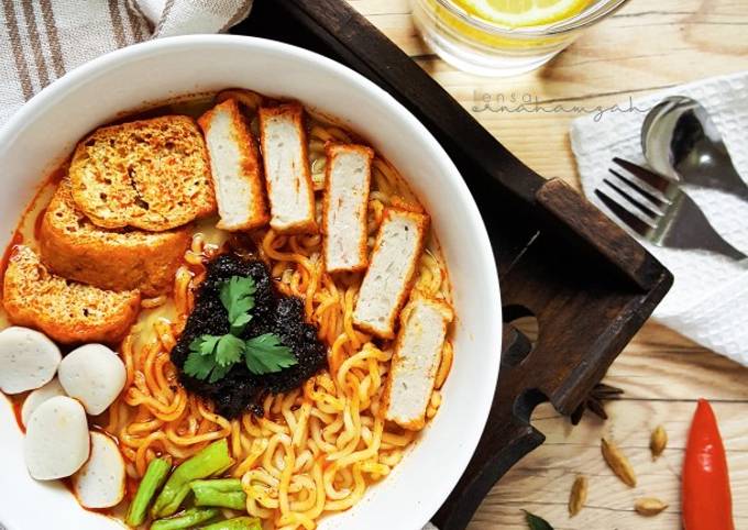 Cara Gampang Membuat Penang White Curry Noodle, Enak Banget