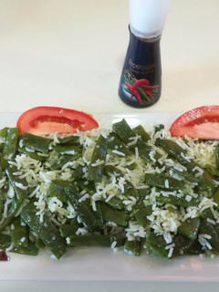 Una foto de Judías verdes con arroz basmati