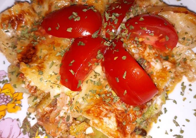 Brokkolis lasagne recept foto