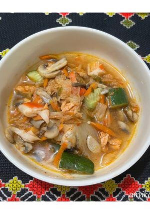 Foto resep Salmon Kimchi Jjigae
