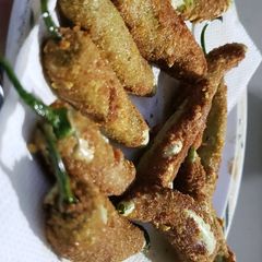 A picture of Desi style peri bites.