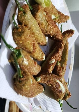 A picture of Desi style peri bites.