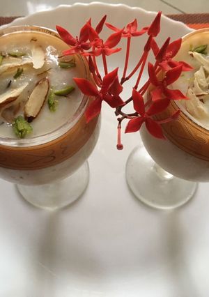 A picture of Dhaba style thandi kheer.