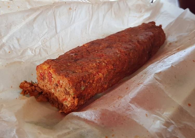 Chorizo vegano fácil