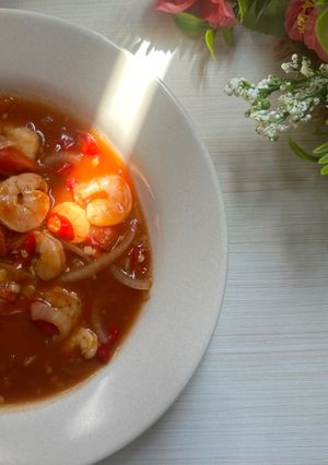 Foto resep Udang Asam Manis