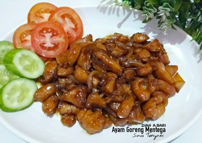 Ayam Goreng Mentega saus teriyaki