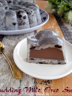 Foto resep Pudding Milo Oreo Susu