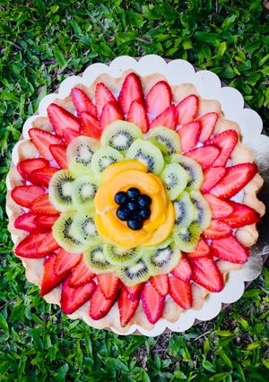Una foto de Tarta multifruta