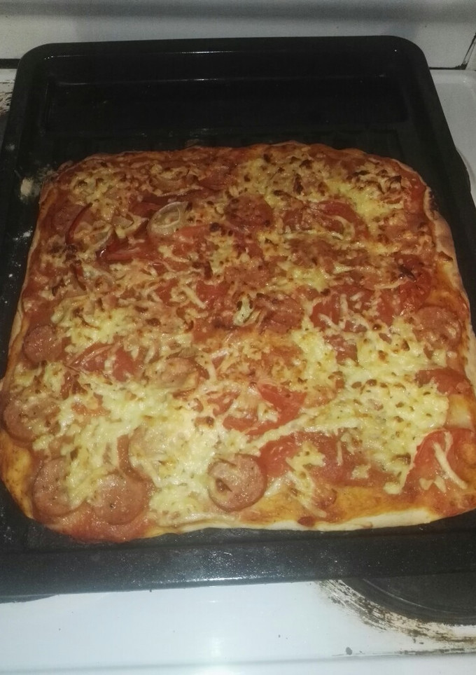 Una foto de 🍕 pizza casera