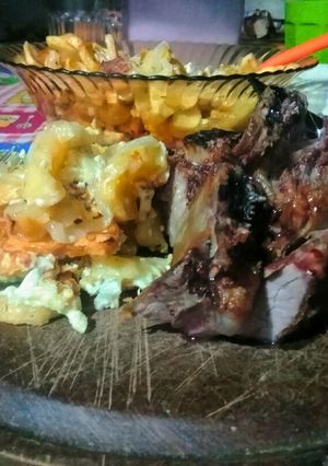 Una foto de Asadito con revuelto gramajo👌