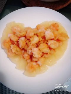 愛心鳳梨蝦球 的食譜成品照片