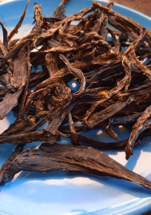 Una foto de Chile deshidratatado en horno air fryer (freidora de aire)