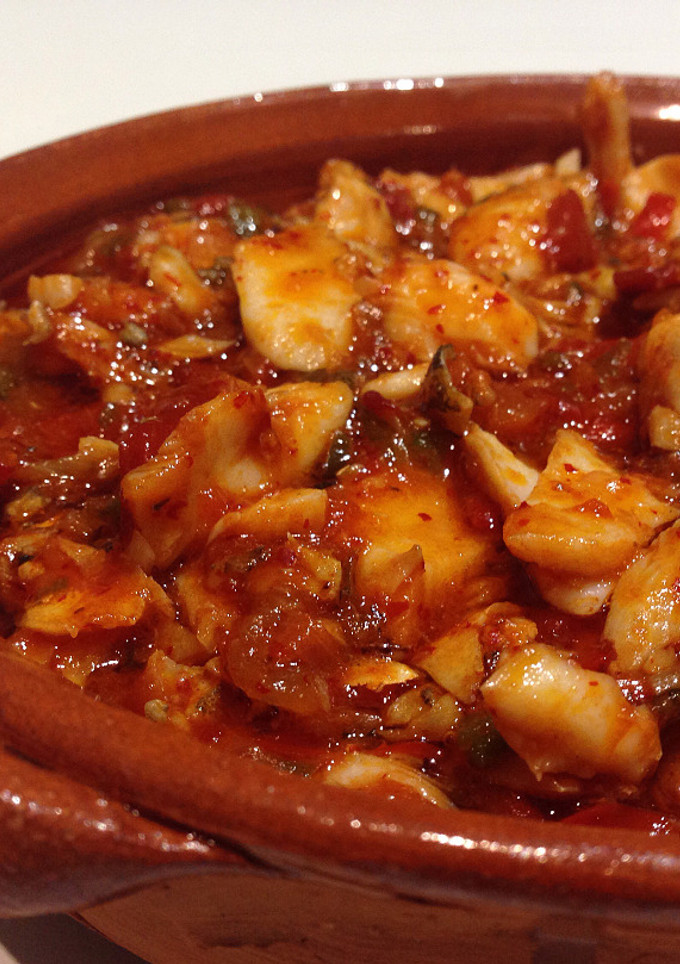 Una foto de Bacalao al ajoarriero