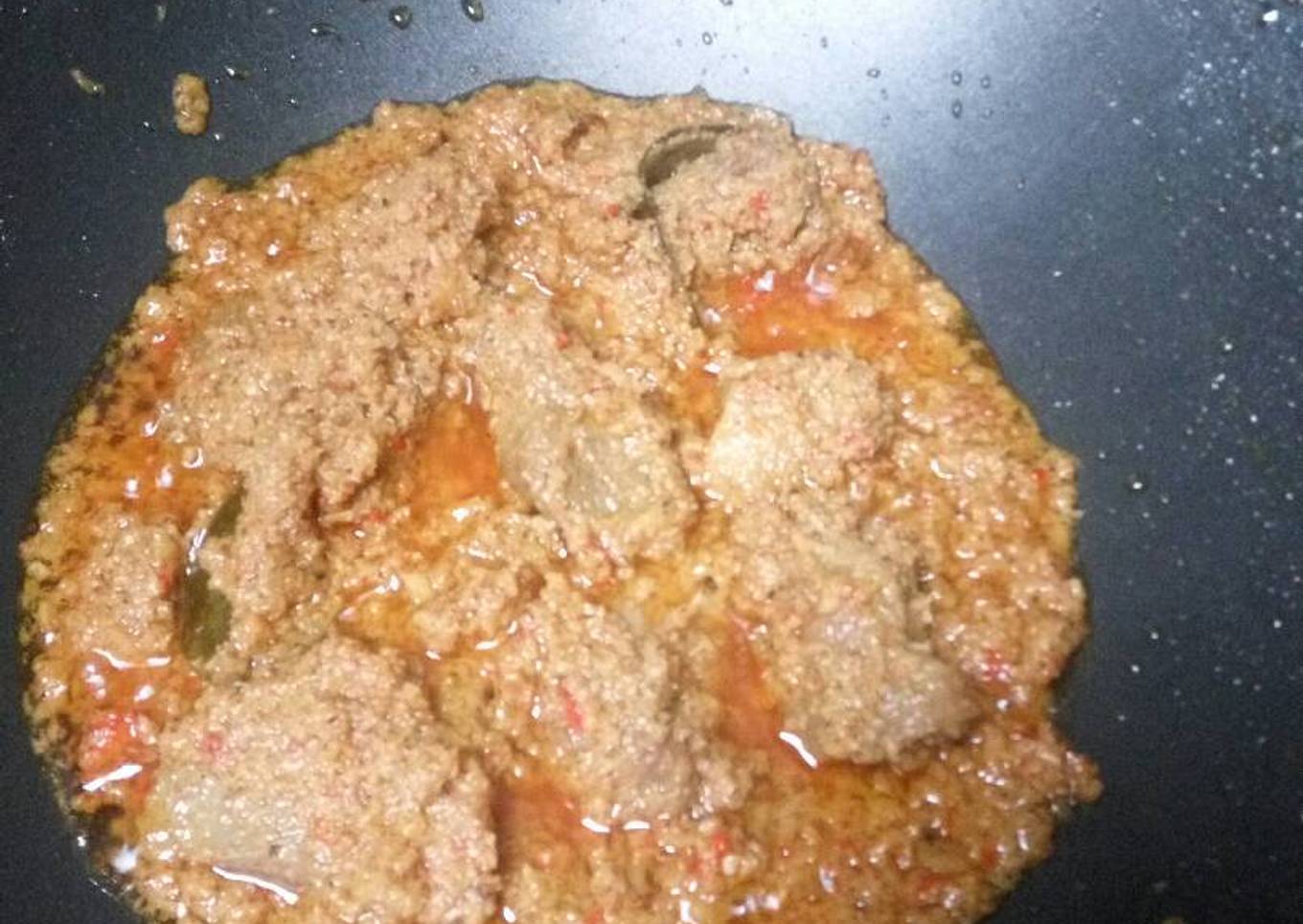 Rendang daging simpel