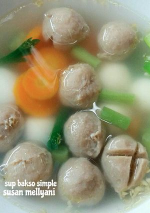 Foto resep Sup bakso simple
