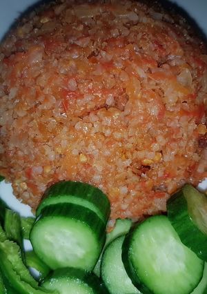 صورة لوصفة برغل على بندورة