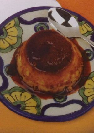 Una foto de Flan estilo antiguo