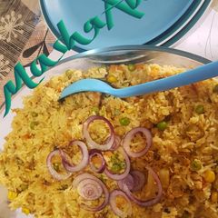 Veggie,tuna and rice pillaw A picture of Veggie,tuna and rice pillaw.