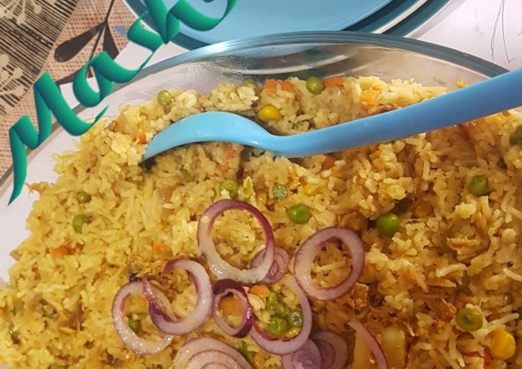 Recipe of Speedy Veggie,tuna and rice pillaw