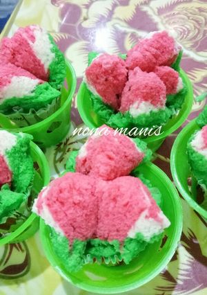 Foto resep Bolu Kukus Mekar Semangka ANTI GAGAL