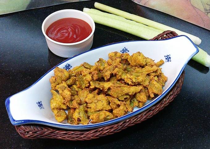 Simple Way to Make Eric Ripert Colocasia Stem Fritters /Arbi Ke Danthal ke Pakode