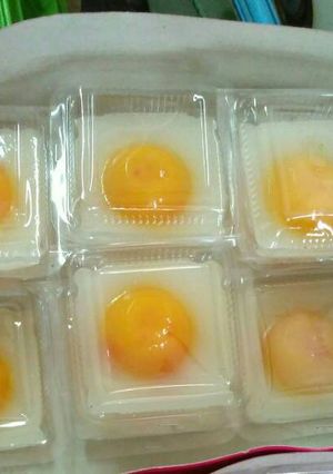 Foto resep Puding telur ceplok praktis (resep kreasi nutrijell)