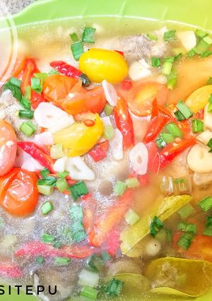 Foto resep Kerapu steam kuah rempah