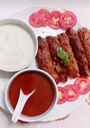 A picture of Seekh kabab #fastfood.