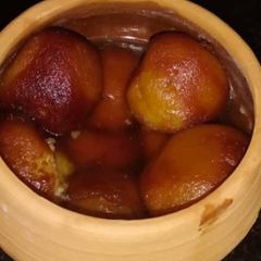 A picture of Semolina Gulab jamun.