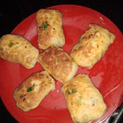 A picture of Chicken katti kebab.