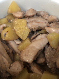 Una foto de Pollo agridulce con piña