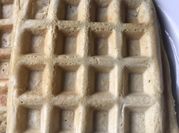 Una foto de waffles veganos