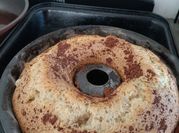 Una foto de bizcochuelo con bicarbonato y harina común