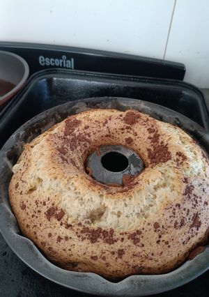 Una foto de Increíble bizcochuelo vegano sin huevos ni leche alto & esponjoso ❤️ apto aplv