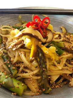 Foto de Spaghetti com mistura de Cogumelos saudável #cogumelos