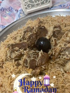 صورة لوصفة كبسة لحم 😍
