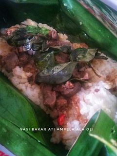 Foto resep Nasi Bakar Ati Ampela Kemangi Sederhana