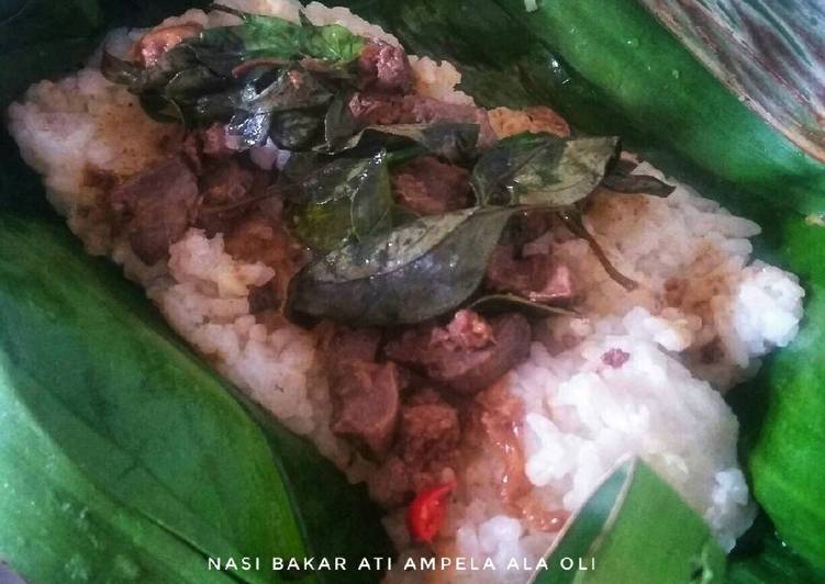 Langkah Membuat Nasi Bakar Ati Ampela Kemangi Sederhana, Bisa Manjain Lidah