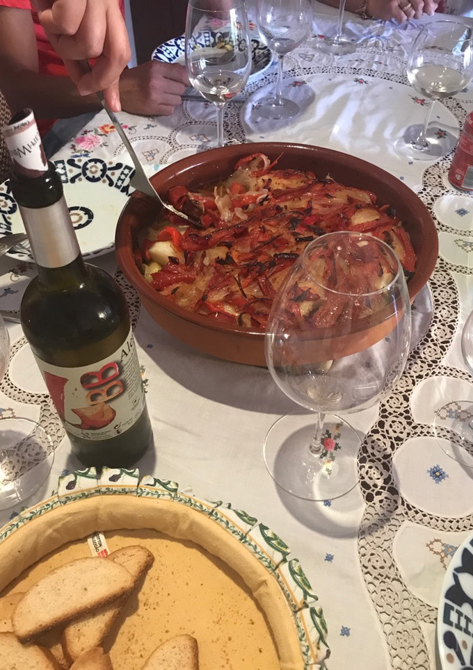 Una foto de Bacalao al horno