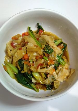 Foto resep Tumis Kembang Tahu Caisim
