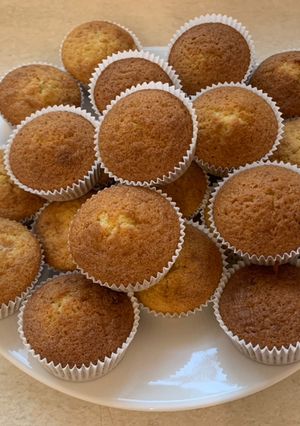 A picture of Vanilla cupcakes.