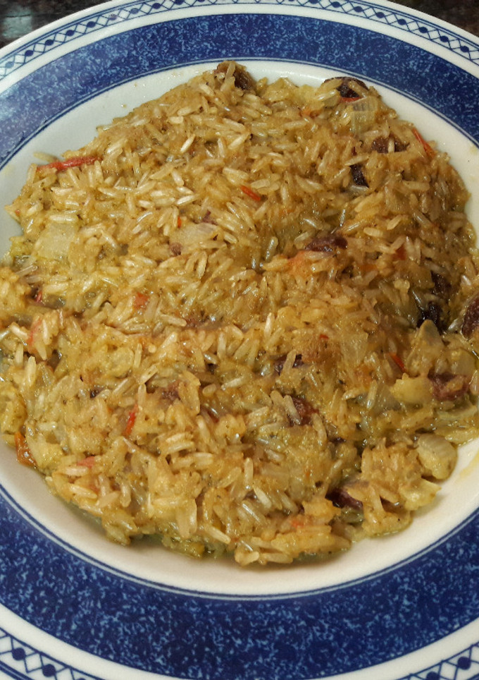 Una foto de Risotto al pesto solidario de comercio justo vegano♻️ 🍚