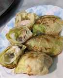 健康減重料理：腐皮高麗菜起司捲