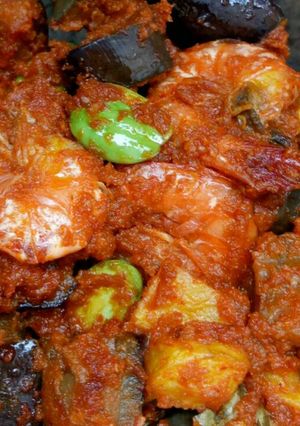 Foto resep Udang Sambal terong pete
