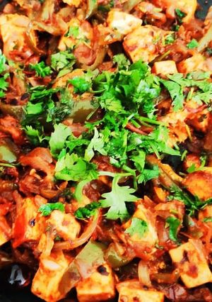 A picture of Paneer jhalfrezi.