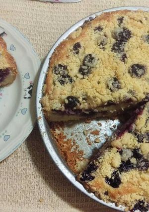 A picture of Blueberry Crumb Cake.