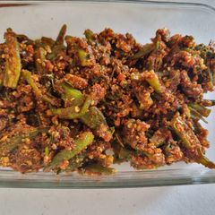 Masala bhindi A picture of Masala bhindi.
