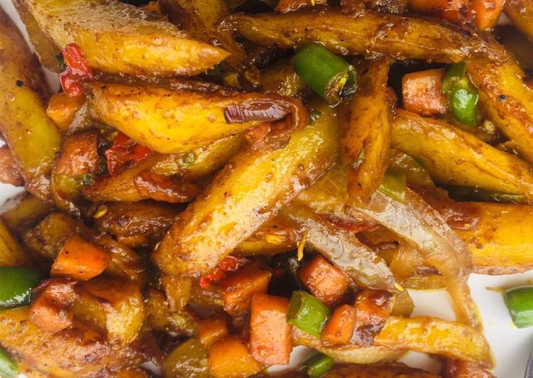 Steps to Make Ultimate STIR FRY POTATOES by maryumms_cuisine🌸