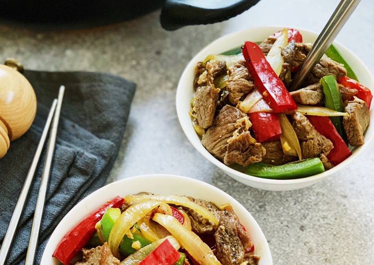 Simple Way to Make Any-night-of-the-week Black Pepper Beef