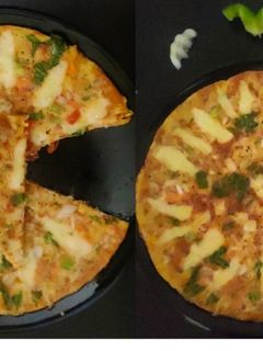 சீஸி வெஜிடபிள் ஆம்லெட் (Cheesy Vegetable Omelette recipe in tamil) செய்முறை முக்கிய புகைப்படம்